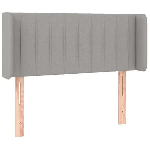 Hoofdbord met randen 93x16x78/88 cm stof lichtgrijs Hoofdbord met randen 93x16x78/88 cm stof lichtgrijs