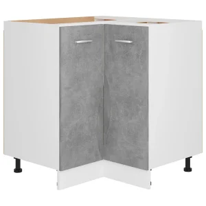 Hoekonderkast Lyon 75,5×75,5×81,5 cm bewerkt hout betongrijs Hoekonderkast Lyon 75,5×75,5×81,5 cm bewerkt hout betongrijs