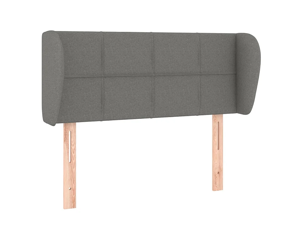 Hoofdbord met randen 103x23x78/88 cm stof donkergrijs