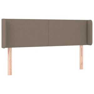 Hoofdbord met randen 147x16x78/88 cm stof taupe Hoofdbord met randen 147x16x78/88 cm stof taupe