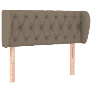 Hoofdbord met randen 93x23x78/88 cm stof taupe Hoofdbord met randen 93x23x78/88 cm stof taupe