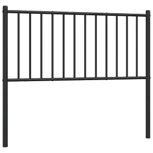 Vervangend hoofdbord metaal zwart 100 cm Vervangend hoofdbord metaal zwart 100 cm