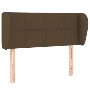 Hoofdbord met randen 83x23x78/88 cm stof donkerbruin Hoofdbord met randen 83x23x78/88 cm stof donkerbruin