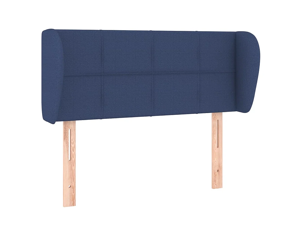 Hoofdbord met randen 103x23x78/88 cm stof blauw