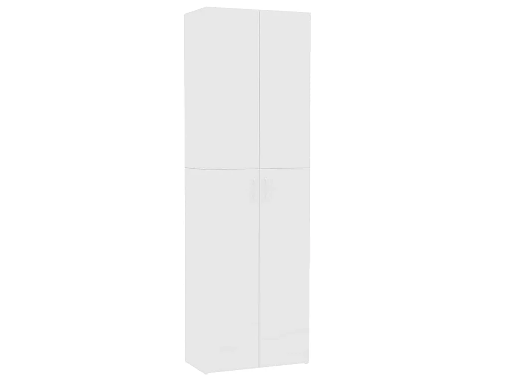 Kantoorkast 60x32x190 cm bewerkt hout wit