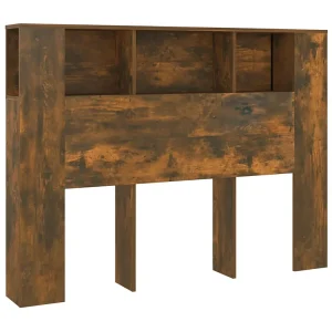 Hoofdbordkast 140×18,5×104,5 cm gerookt eikenkleurig