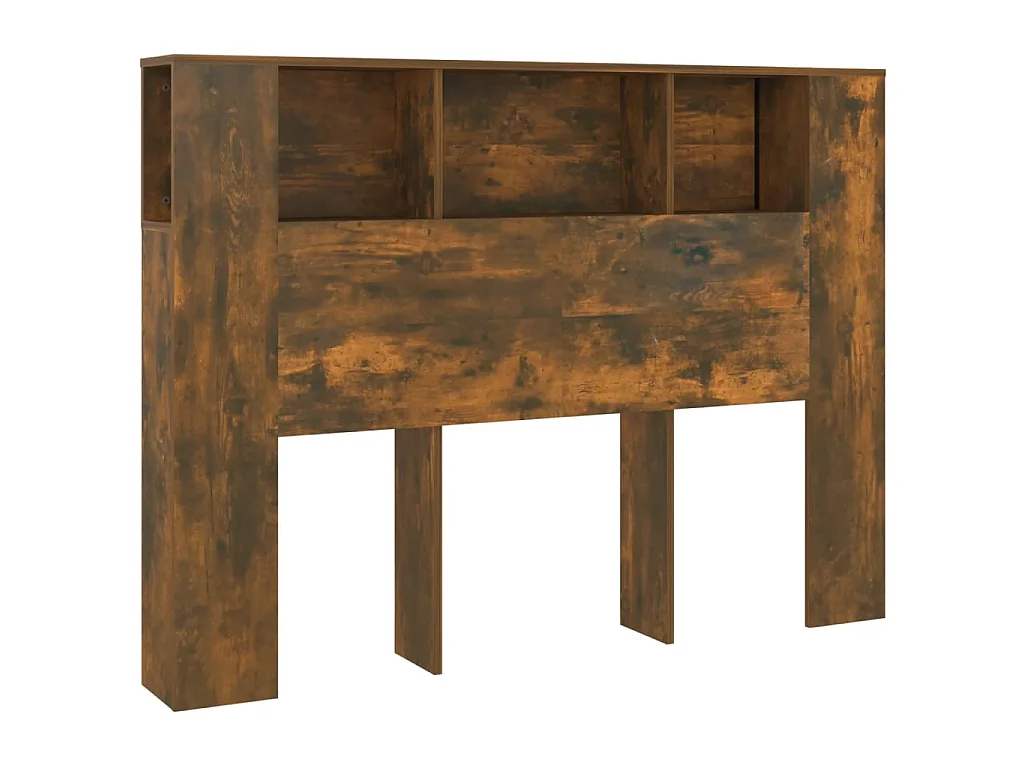 Hoofdbordkast 140x18,5x104,5 cm gerookt eikenkleurig