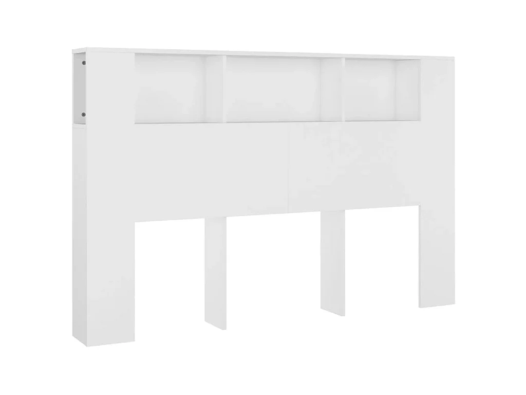 Hoofdbordkast 160x18,5x104,5 cm wit