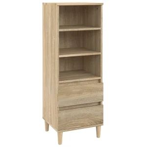 Hoge kast 40x36x110 cm bewerkt hout sonoma eiken Hoge kast 40x36x110 cm bewerkt hout sonoma eiken