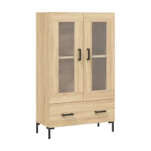 Hoge kast 69,5x31x115 cm bewerkt hout sonoma eikenkleurig Hoge kast 69,5x31x115 cm bewerkt hout sonoma eikenkleurig