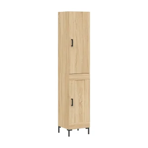 Hoge kast 34,5x34x180 cm bewerkt hout sonoma eikenkleurig Hoge kast 34,5x34x180 cm bewerkt hout sonoma eikenkleurig