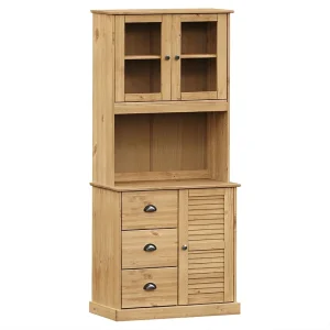 Hoge kast VIGO 78x40x175 cm massief grenenhout