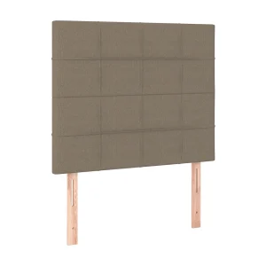 Hoofdbord taupe 100x5x118/128 cm Stof Hoofdbord taupe 100x5x118/128 cm Stof