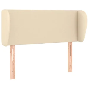 Hoofdbord met randen 83x23x78/88 cm stof crèmekleurig Hoofdbord met randen 83x23x78/88 cm stof crèmekleurig