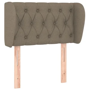 Hoofdbord met randen 83x23x78/88 cm stof taupe Hoofdbord met randen 83x23x78/88 cm stof taupe