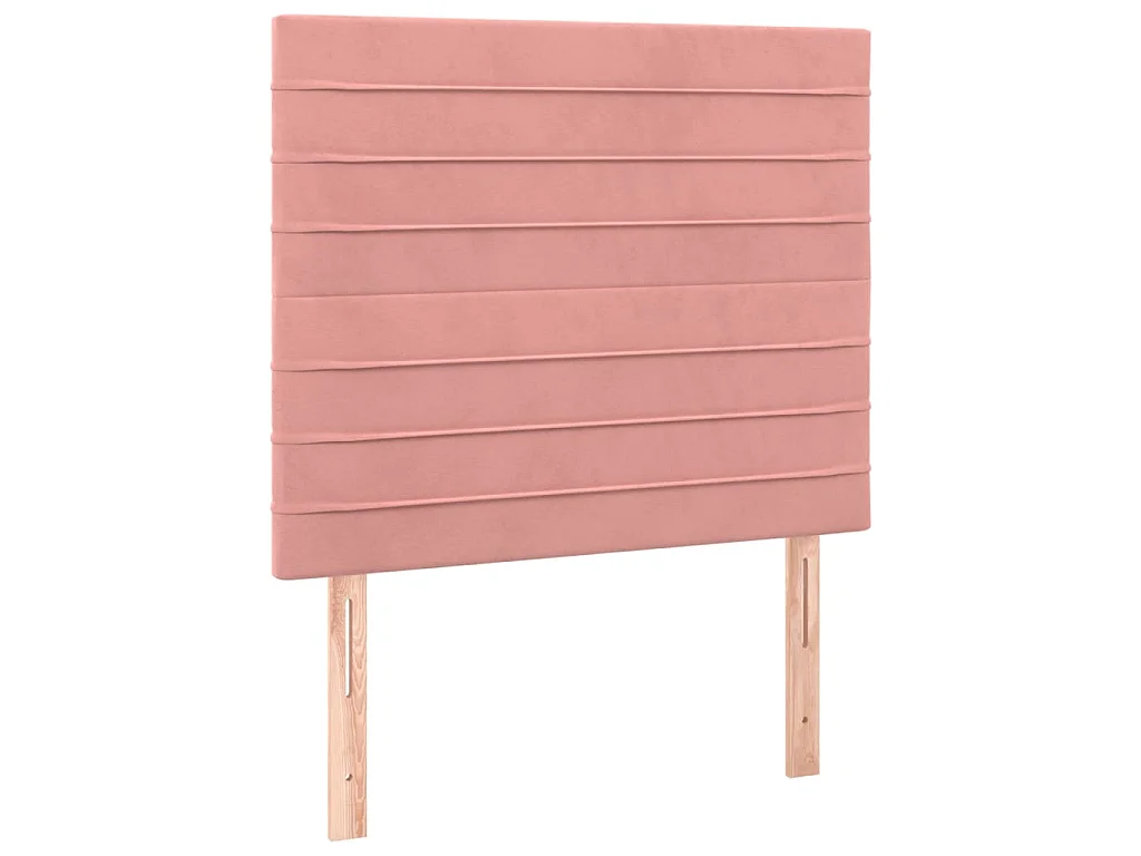 Hoofdbord roze 100x5x118/128 cm fluweel