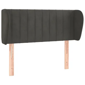 Hoofdbord met randen 83x23x78/88 cm fluweel donkergrijs Hoofdbord met randen 83x23x78/88 cm fluweel donkergrijs