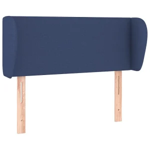 Hoofdbord met randen 103x23x78/88 cm stof blauw Hoofdbord met randen 103x23x78/88 cm stof blauw