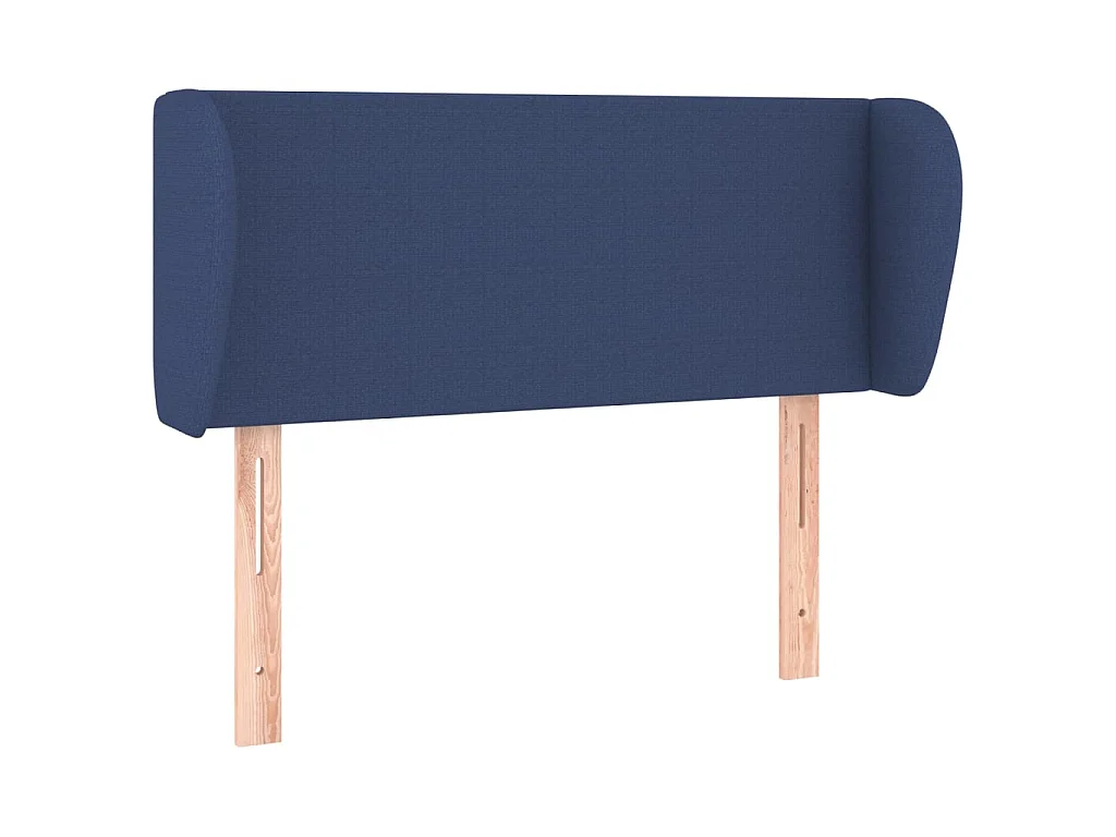 Hoofdbord met randen 103x23x78/88 cm stof blauw