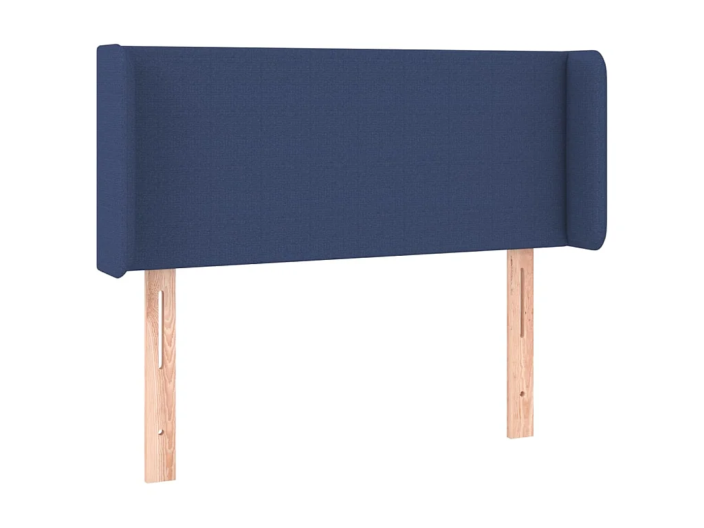 Hoofdbord met randen 103x16x78/88 cm stof blauw