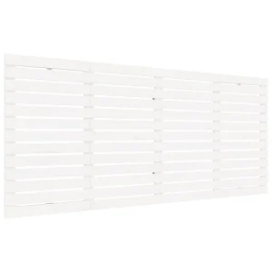 Hoofdbord wandmontage 166x3x91,5 cm massief grenenhout wit Hoofdbord wandmontage 166x3x91,5 cm massief grenenhout wit