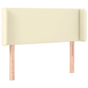 Hoofdbord met randen 103x16x78/88 cm kunstleer crèmekleurig Hoofdbord met randen 103x16x78/88 cm kunstleer crèmekleurig