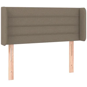 Hoofdbord met randen 83x16x78/88 cm stof taupe Hoofdbord met randen 83x16x78/88 cm stof taupe