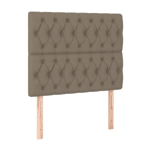 Hoofdbord taupe 90x7x118/128 cm Stof Hoofdbord taupe 90x7x118/128 cm Stof