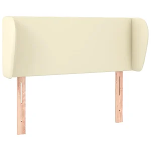 Hoofdbord met randen 103x23x78/88 cm kunstleer crèmekleurig Hoofdbord met randen 103x23x78/88 cm kunstleer crèmekleurig