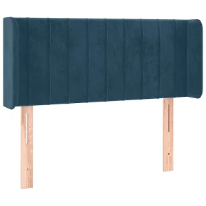 Hoofdbord met randen 83x16x78/88 cm fluweel donkerblauw Hoofdbord met randen 83x16x78/88 cm fluweel donkerblauw