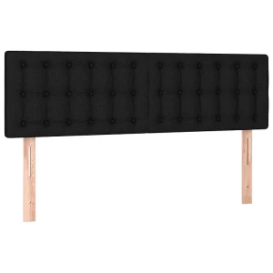 Hoofdborden 144x5x78/88 cm stof zwart Hoofdborden 144x5x78/88 cm stof zwart