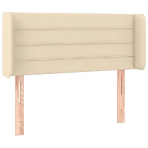Hoofdbord met randen 103x16x78/88 cm stof crèmekleurig Hoofdbord met randen 103x16x78/88 cm stof crèmekleurig