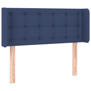 Hoofdbord met randen 103x16x78/88 cm stof blauw Hoofdbord met randen 103x16x78/88 cm stof blauw