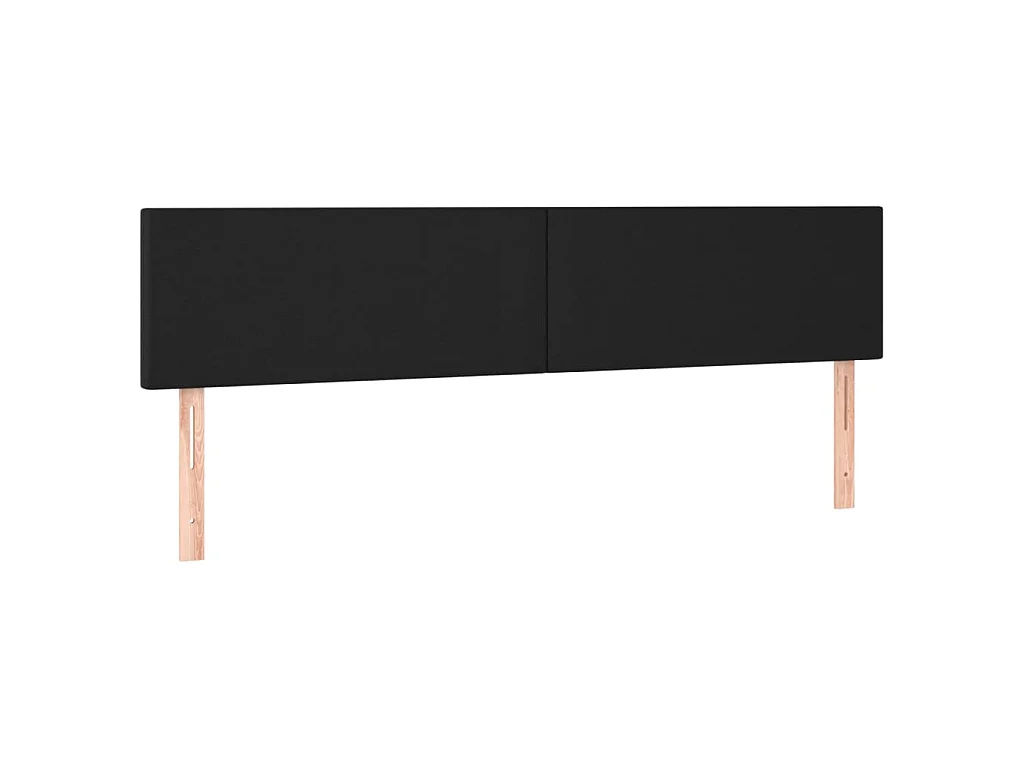 Hoofdborden 160x5x78/88 cm kunstleer zwart