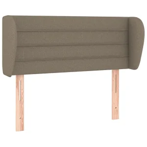 Hoofdbord met randen 103x23x78/88 cm stof taupe Hoofdbord met randen 103x23x78/88 cm stof taupe