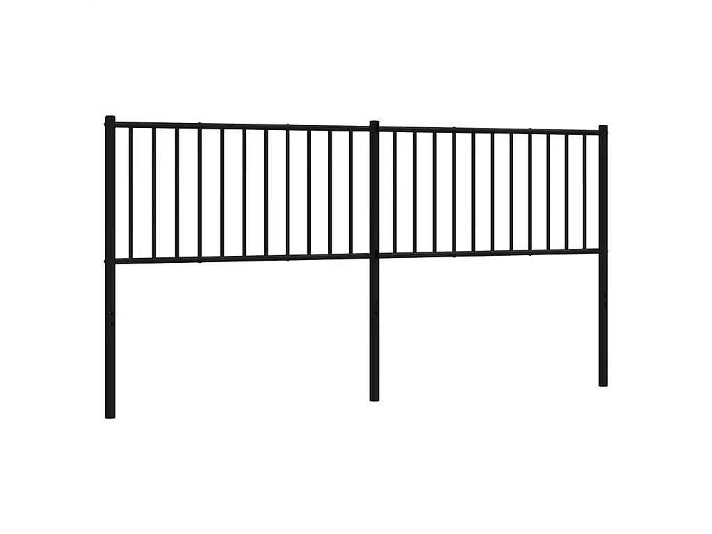 Vervangend hoofdbord 180 cm metaal zwart