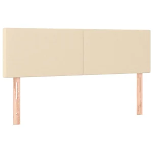 Hoofdborden 144x5x78/88 cm stof crèmekleurig Hoofdborden 144x5x78/88 cm stof crèmekleurig