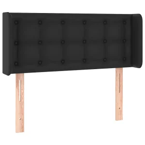 Hoofdbord met randen 93x16x78/88 cm kunstleer zwart Hoofdbord met randen 93x16x78/88 cm kunstleer zwart