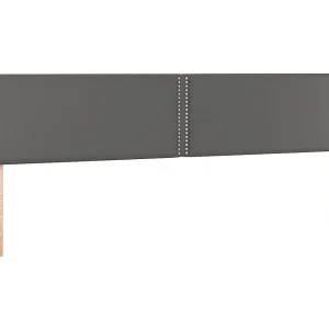 Hoofdborden 180x5x78/88 cm kunstleer grijs Hoofdborden 180x5x78/88 cm kunstleer grijs