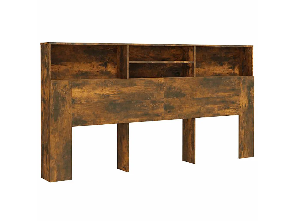 Hoofdbordkast 200x19x103,5 cm gerookt eikenkleurig