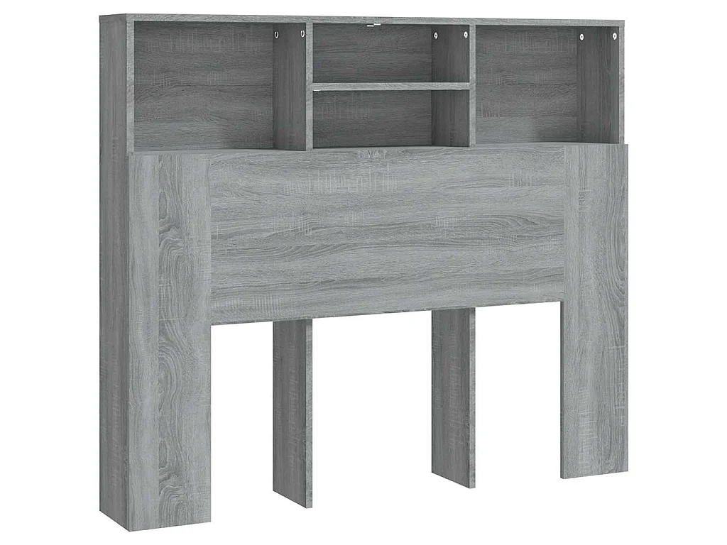 Hoofdbordkast 120x19x103,5 cm grijs sonoma eikenkleurig