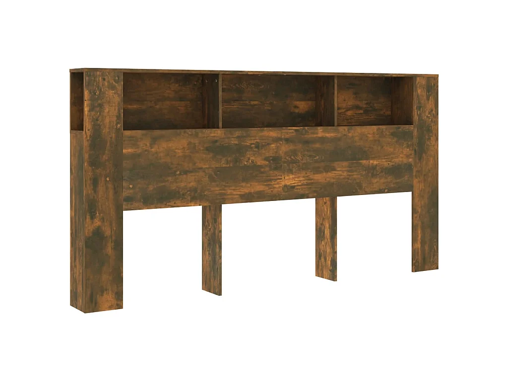 Hoofdbordkast 200x18,5x104,5 cm gerookt eikenkleurig