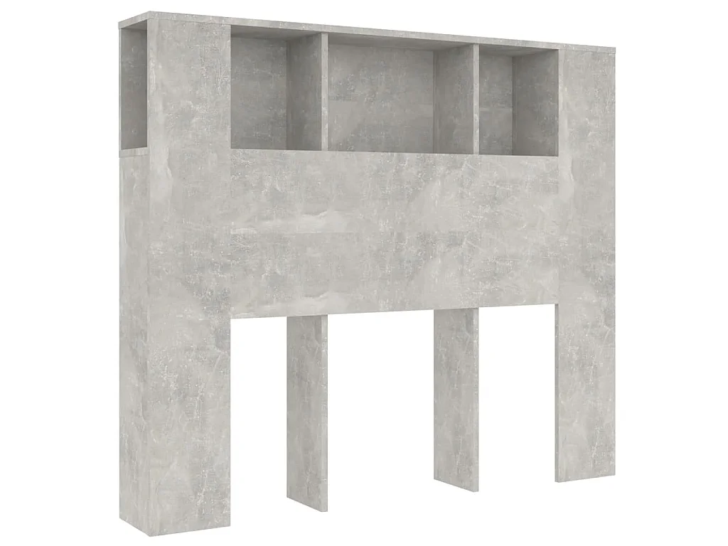 Hoofdbordkast 120x18,5x102,5 cm betongrijs