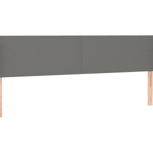 Hoofdbord met randen 183x16x78/88 cm stof donkergrijs Hoofdbord met randen 183x16x78/88 cm stof donkergrijs