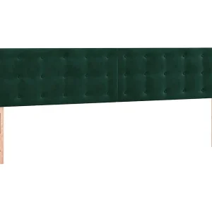 Hoofdborden 160x5x78/88 cm fluweel donkergroen Hoofdborden 160x5x78/88 cm fluweel donkergroen