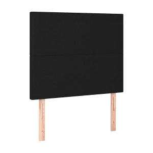 Hoofdbord zwart 90x5x118/128 cm stof Hoofdbord zwart 90x5x118/128 cm stof