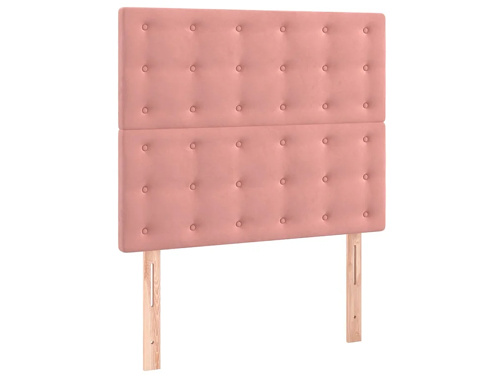 Hoofdbord roze 80x5x118/128 cm fluweel