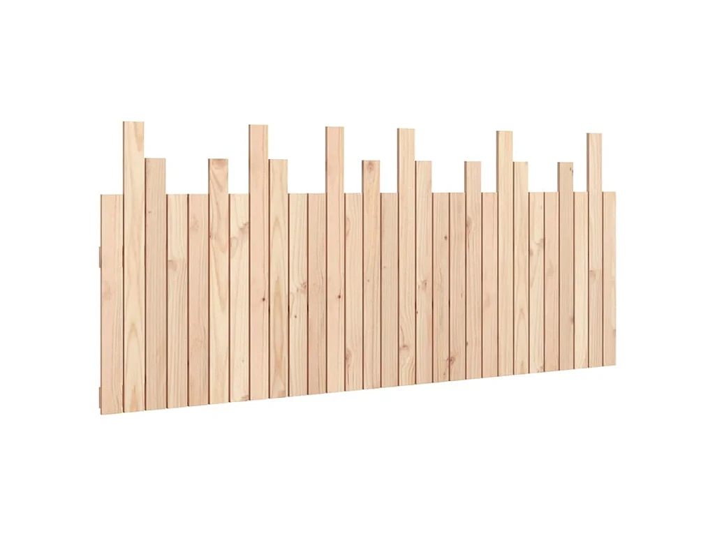 Hoofdbord wandmontage 185x3x80 cm massief grenenhout