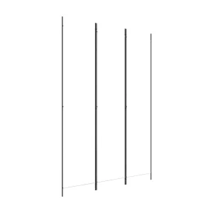 Kamerscherm met 3 panelen 150×220 cm stof wit Kamerscherm met 3 panelen 150×220 cm stof wit