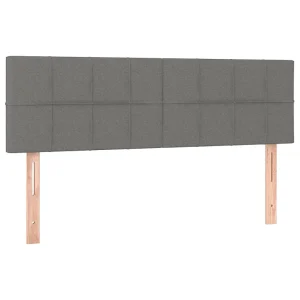 Hoofdborden 144x5x78/88 cm stof donkergrijs Hoofdborden 144x5x78/88 cm stof donkergrijs